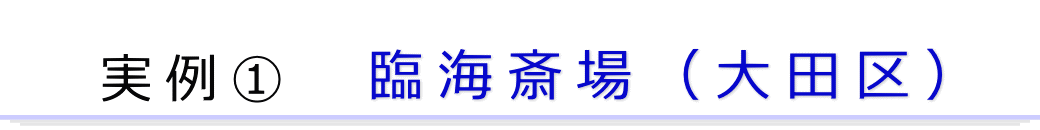 実例1　大田区の葬儀場で行った一日葬